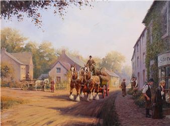 village street scene - R. Moseley