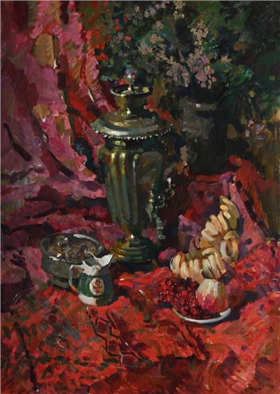STILL LIFE WITH THE SAMOVAR - Viktor Chaus