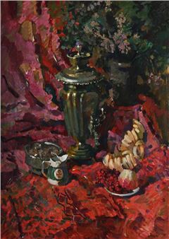 STILL LIFE WITH THE SAMOVAR - Viktor Chaus