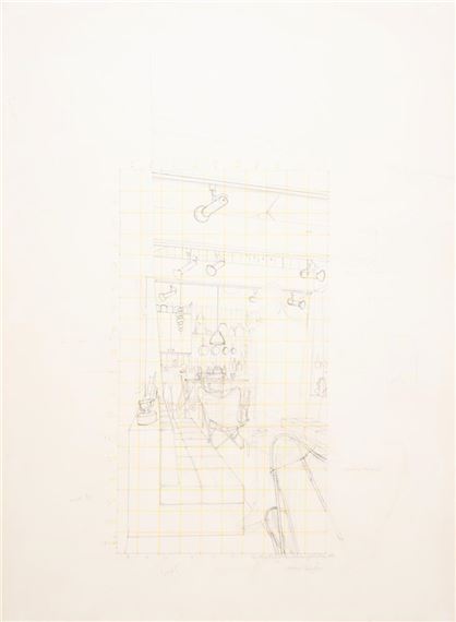 STUDY FOR 'THE MYSTERIOUS SUSPICION' AFTER MAGRITTE by Patrick Caulfield, Executed
circa
1974