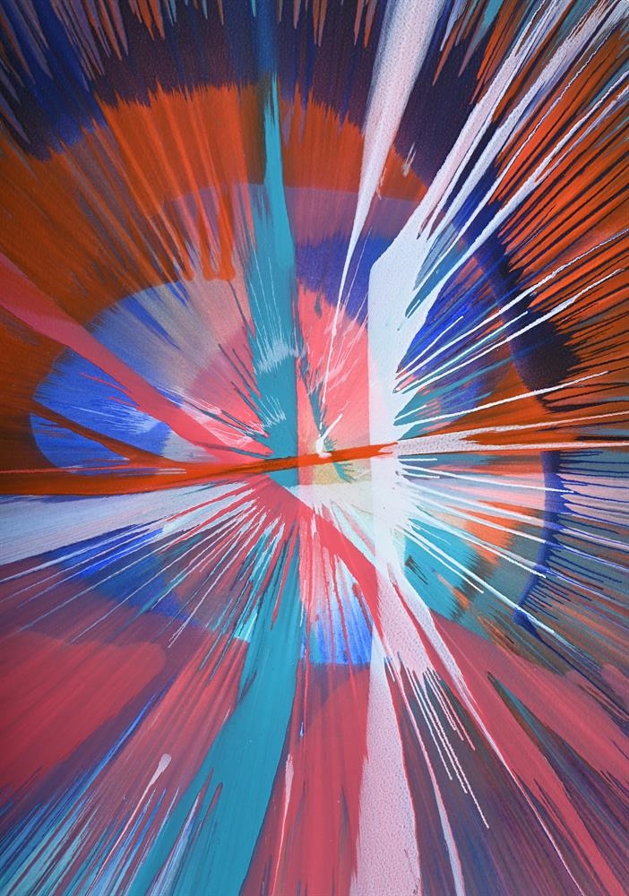 Artwork by Damien Hirst, SPIN, Made of Acrylic on card