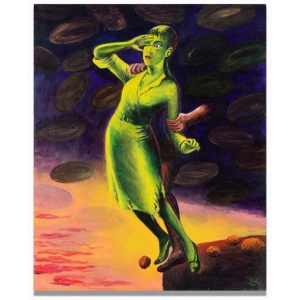 Artwork by Tadanori Yokoo, Sustainer, Made of Acrylic on canvas