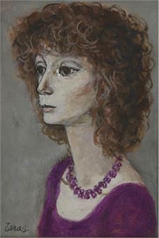 purple necklace (a set of 2) - Ryuichi Terashima