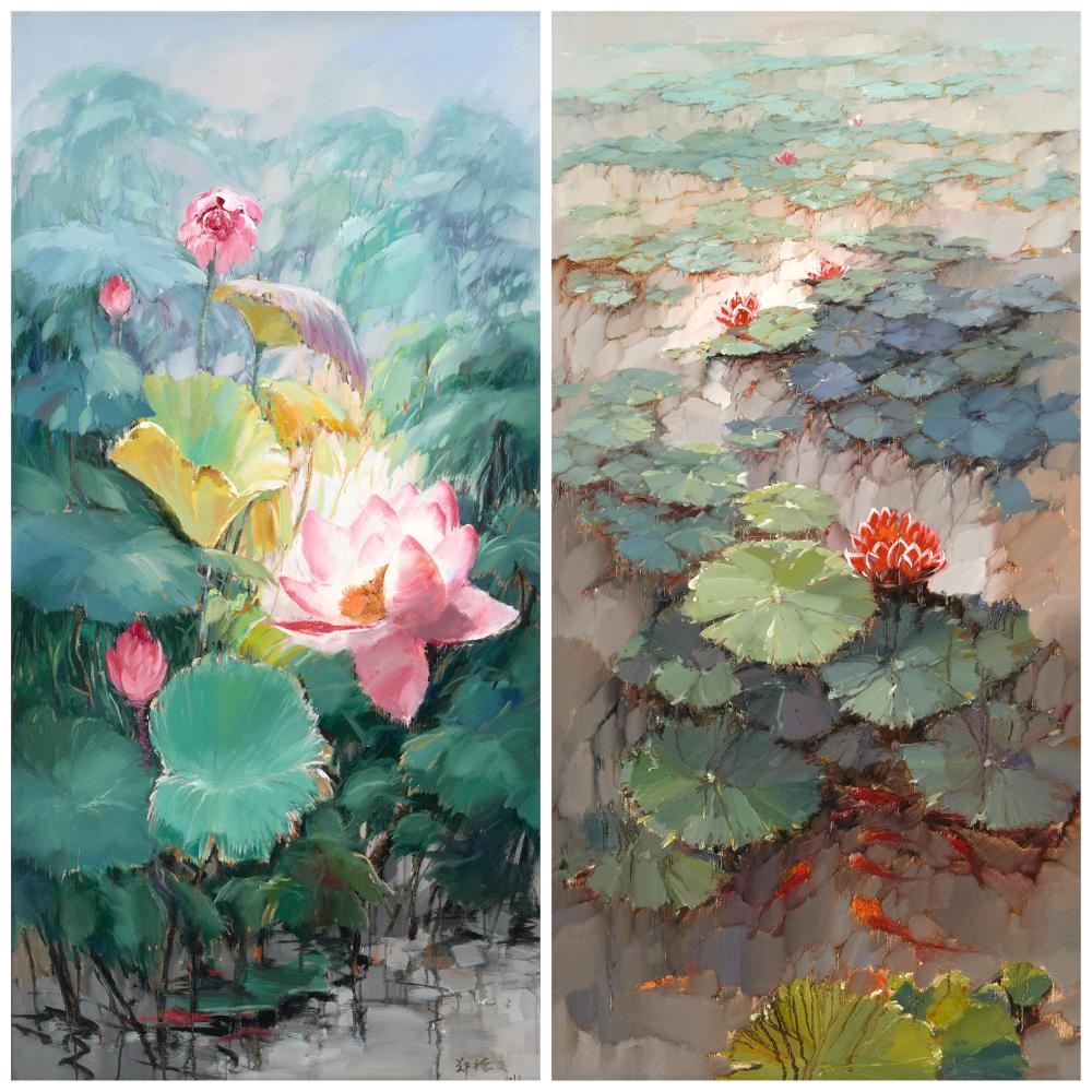 Zhang Dewen | Lotus and Waterlilies | MutualArt