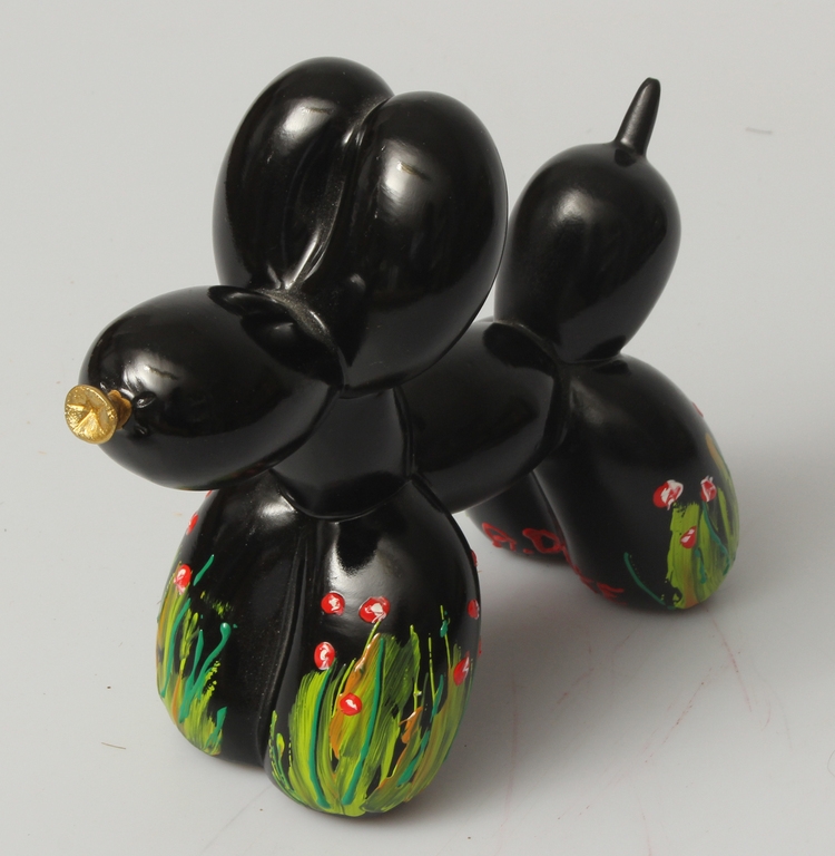 Artwork by Jeff Koons, Composite material figure "Ballon dog (Jeff Koons