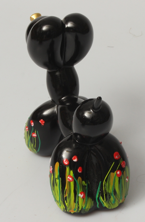 Artwork by Jeff Koons, Composite material figure "Ballon dog (Jeff Koons