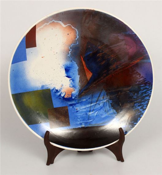 Painted plate "Turbidus by Helga Ingeborga Melnbarde, 21st century
