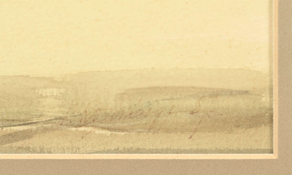 Artwork by Pēteris Rozenbergs, Landscape, Made of Paper, watercolor