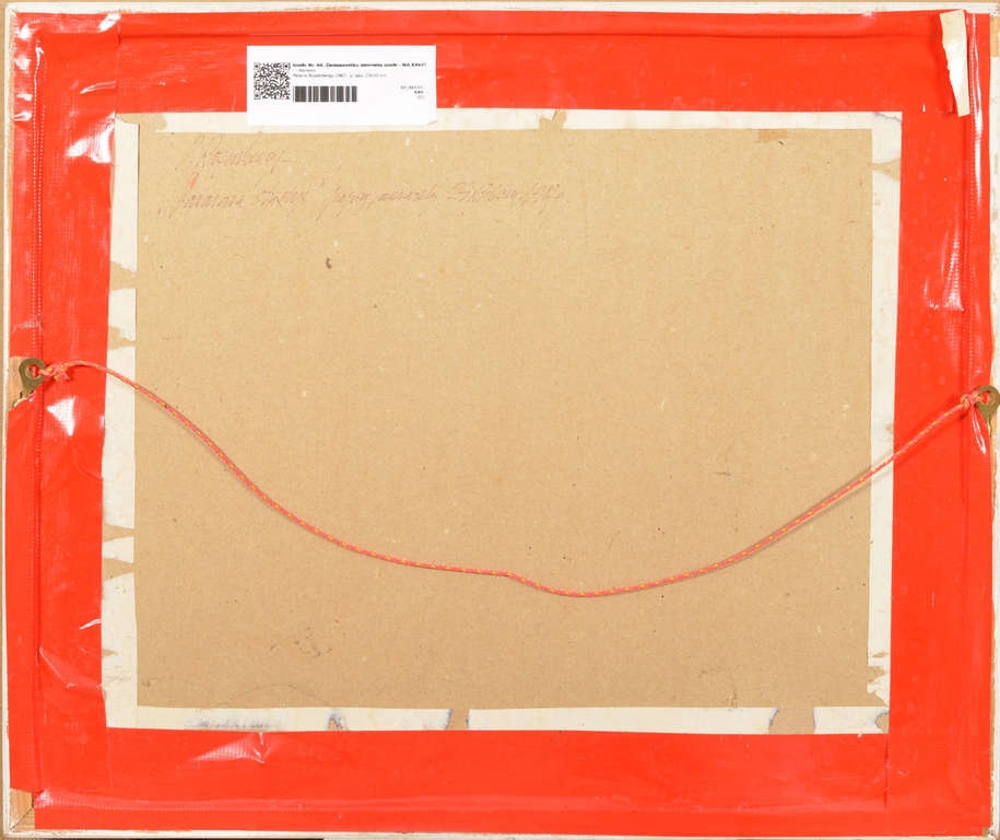 Artwork by Pēteris Rozenbergs, Landscape, Made of Paper, watercolor