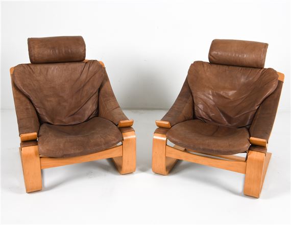 PAIR OF AKE FRIBYTTER BEACH LOUNGE CHAIRS by Ake Fribyter, circa 1970