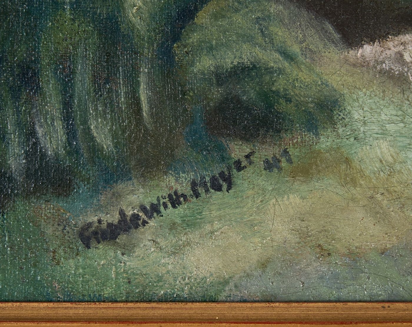 Artwork by Friedrich Wilhelm Meyer, Sachsenhäuser Berg, Made of oil on canvas