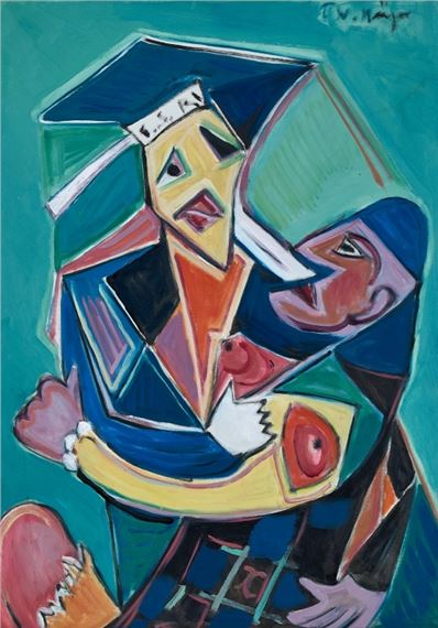 Matrose und Mädchen by Friedrich Wilhelm Meyer, dat. 1967