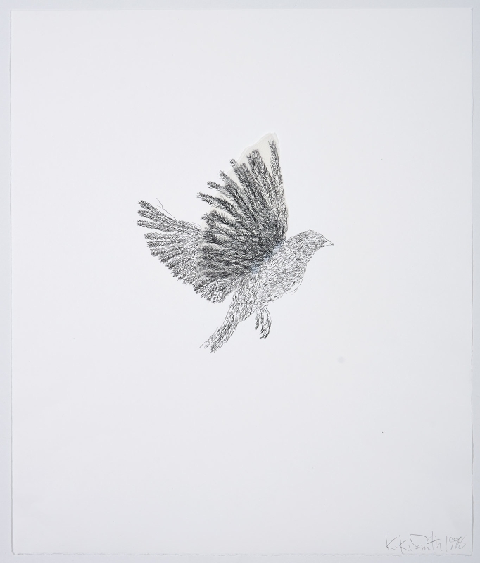 Artwork by Kiki Smith, Bird, Made of Multiple/Grafik/Collage