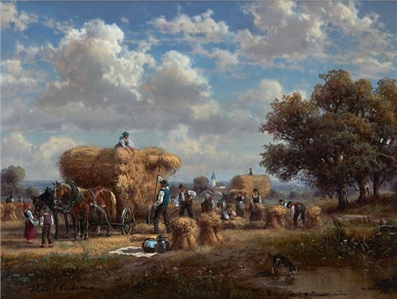 Ernteszene by Hubert Kaplan