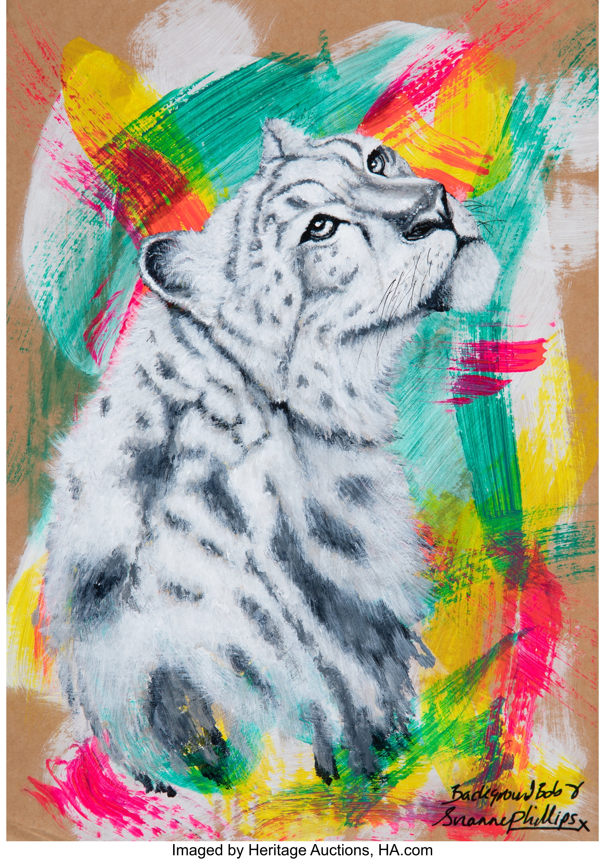 Artwork by Background Bob, Suzanne Phillips, I Need Your Love, Made of Acrylic on cardboard