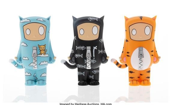 Kid in a Cat Costume (three works) by Chris RWK, 2022