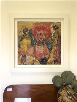 MATT LAMB (AMERICAN, 1932-2012), mixed media, signed lower left - Matt Lamb