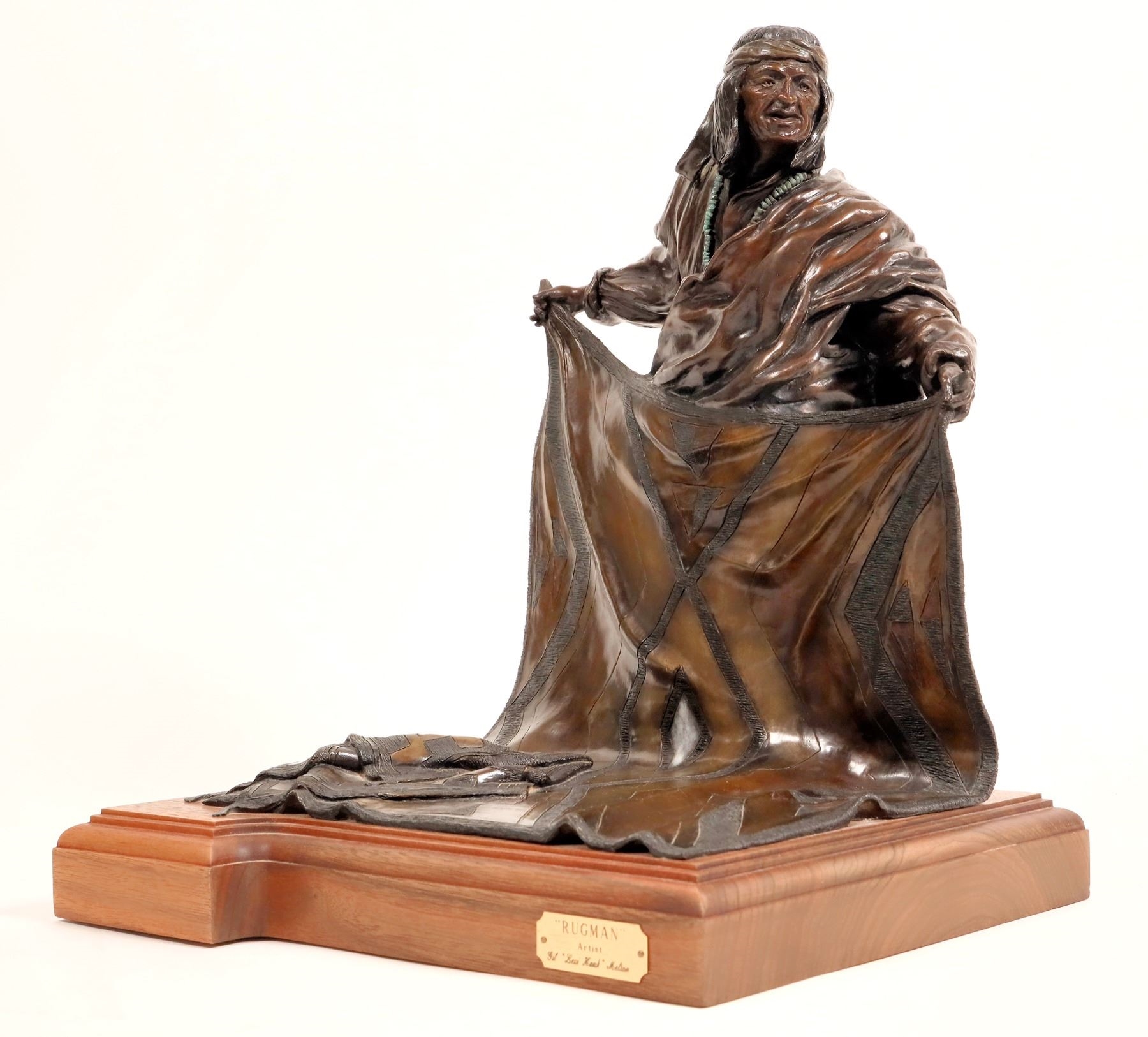 Gil levi Hawk Melton | Gil (Levi Hawk) Steel Sculpture: Rugman | MutualArt