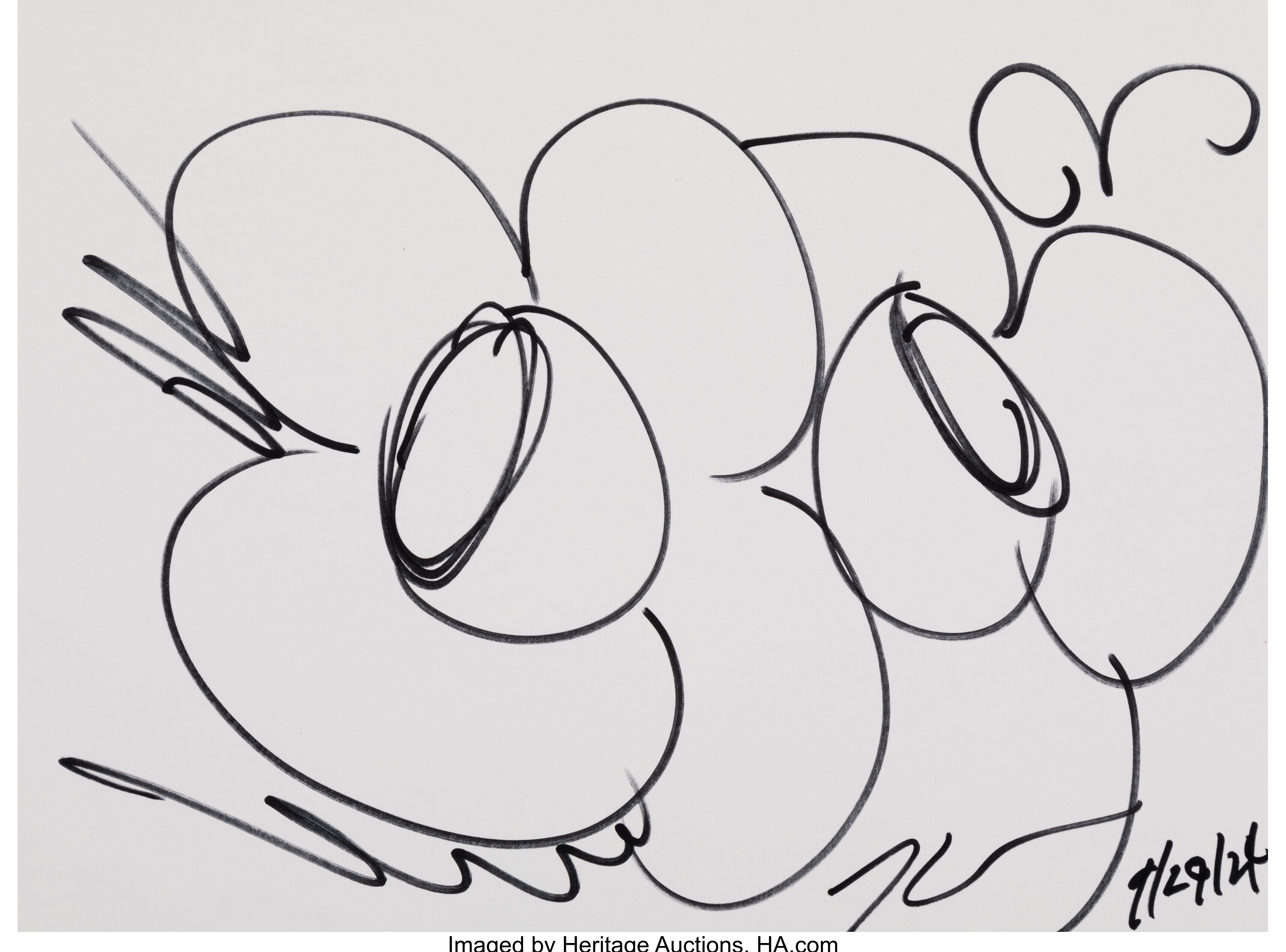 Artwork by Jeff Koons, Untitled, Made of Ink on wove paper