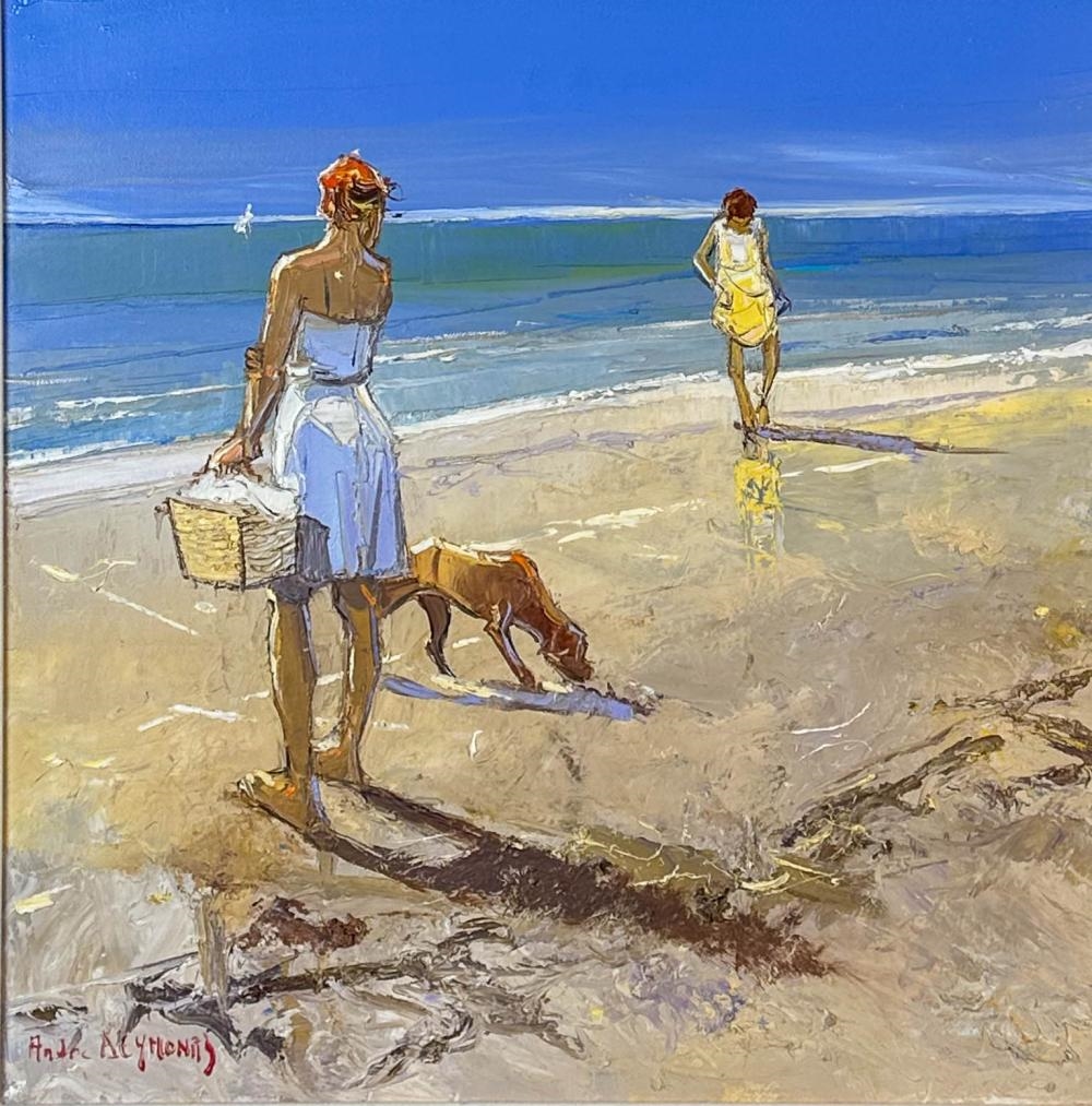 Andr Deymonaz Andre Deymonaz 1946 2019 La Playa Beach Painting 