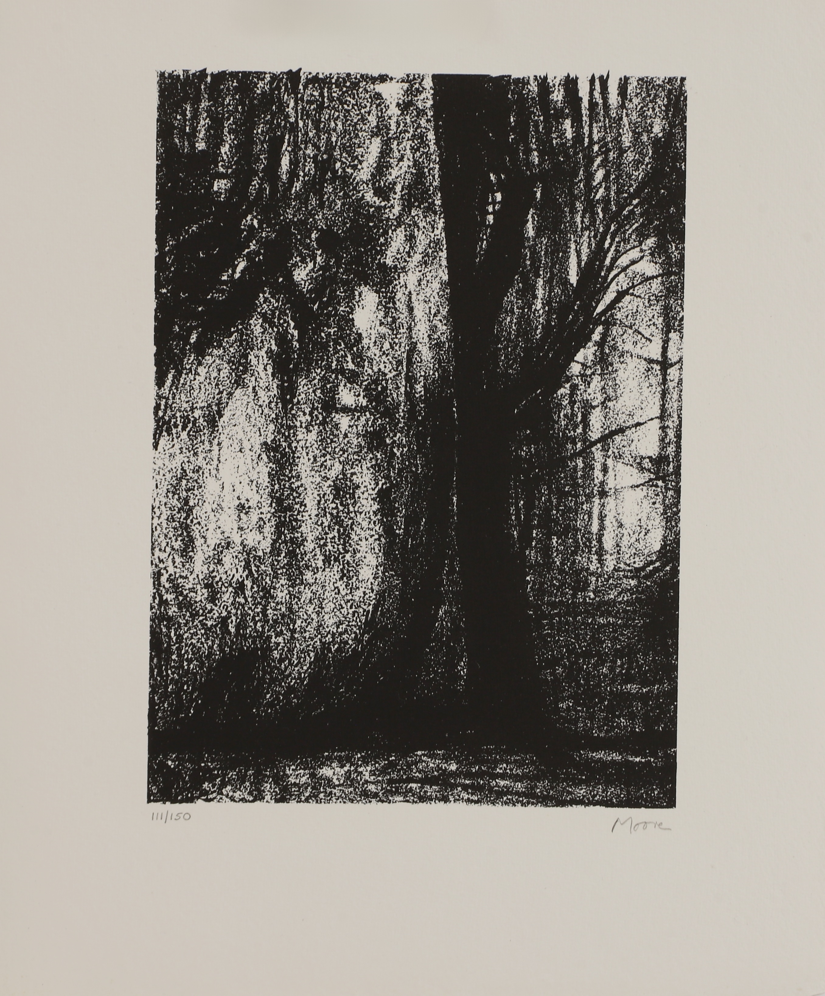 Artwork by Henry Moore, Auden Poems Moore Lithographs Portfolio 1974, Made of Lithographs Portfolio