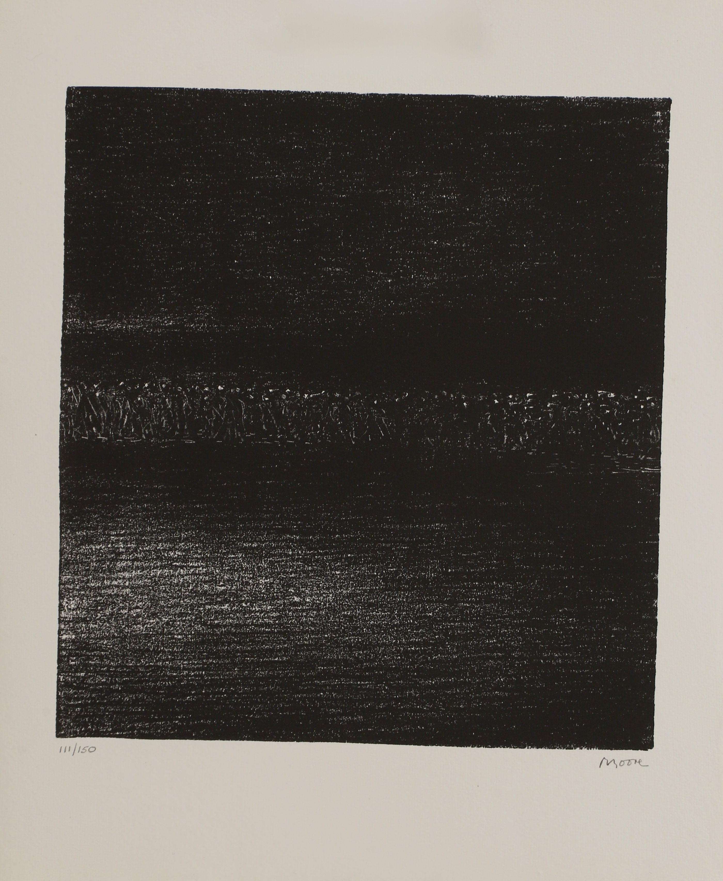 Artwork by Henry Moore, Auden Poems Moore Lithographs Portfolio 1974, Made of Lithographs Portfolio