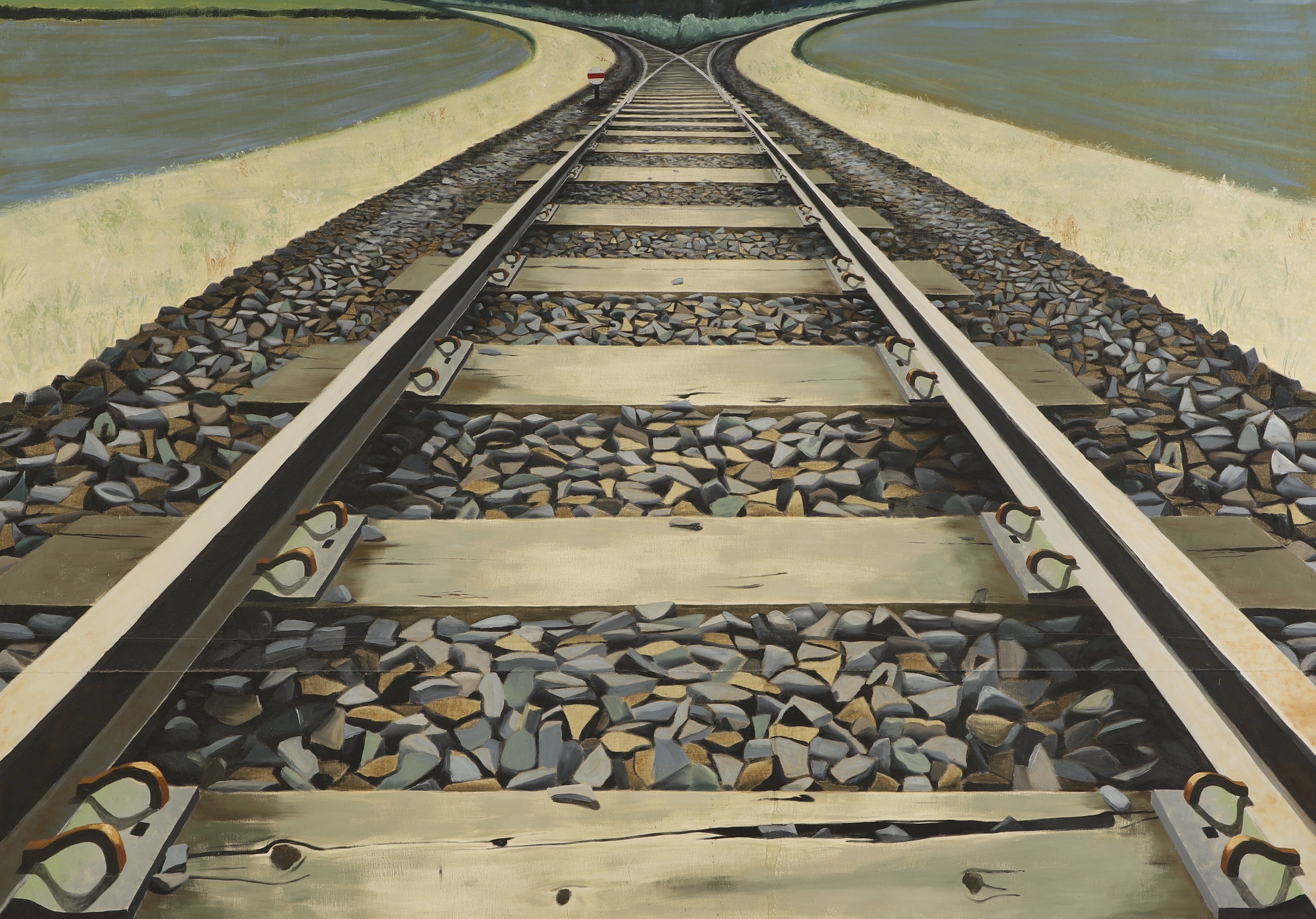 Artwork by Rosie Snell, The Silence After, Made of oil and acrylic on canvas laid on board