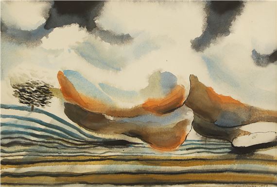 Nude in a Landscape VI by Michael Cullimore, 1987