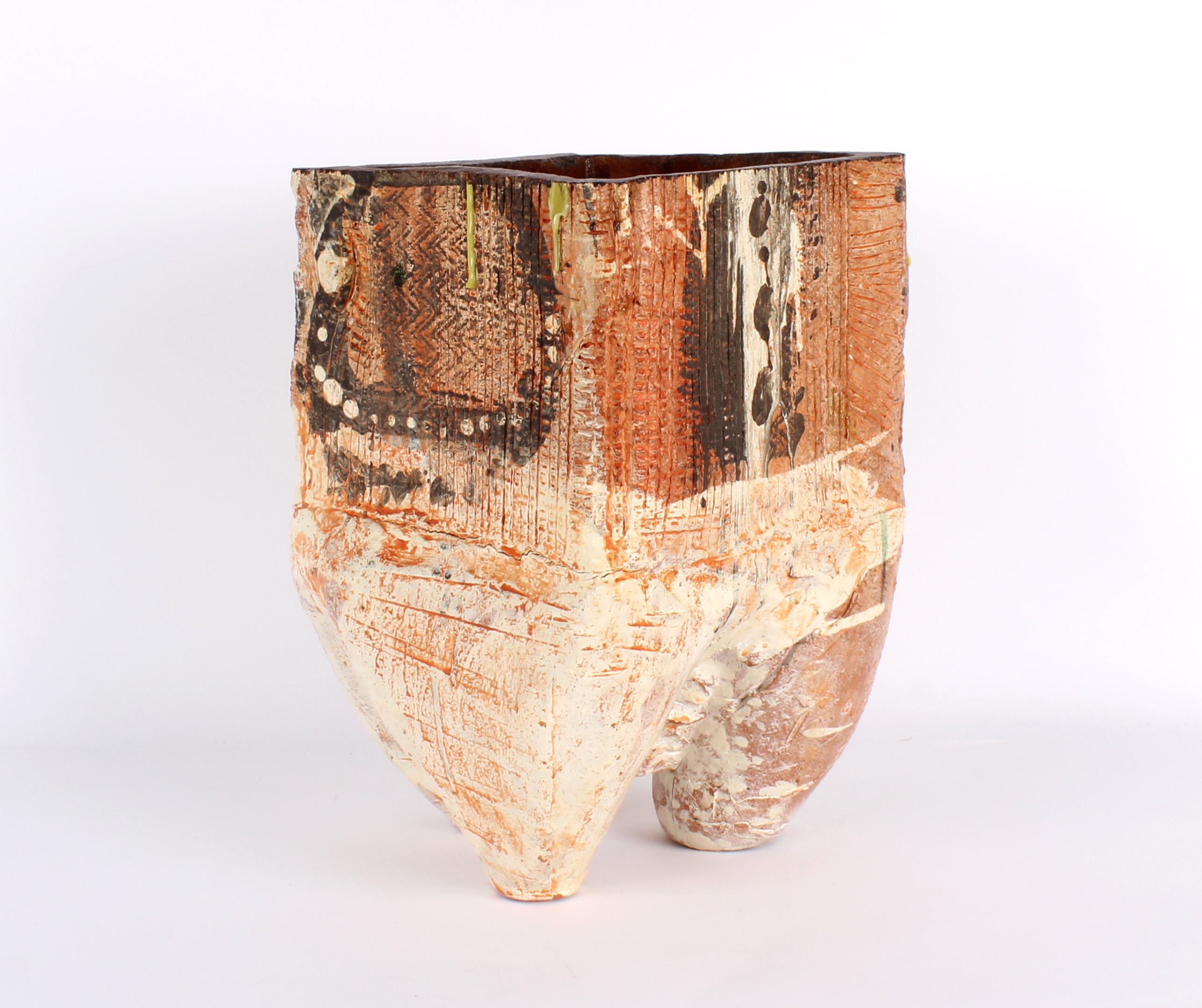 Simon Carroll | Large Studio Pottery Footed Vessel (2005) | MutualArt