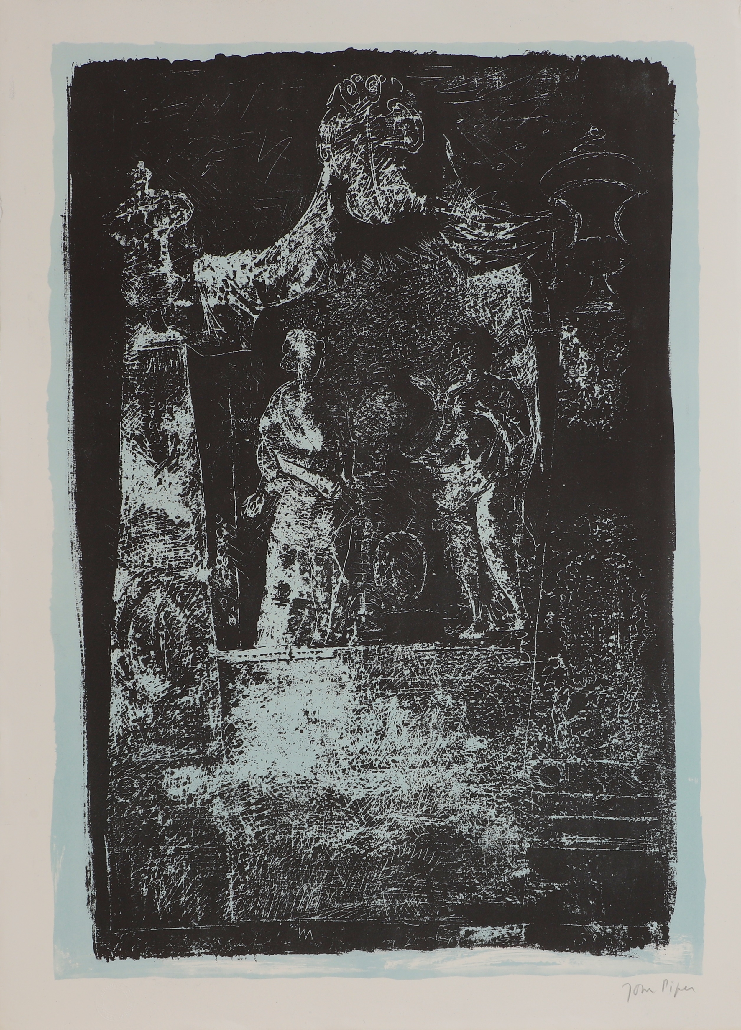 John Piper | Exton Rutland: Monument by Grinling Gibbons 1686 (Levinson ...