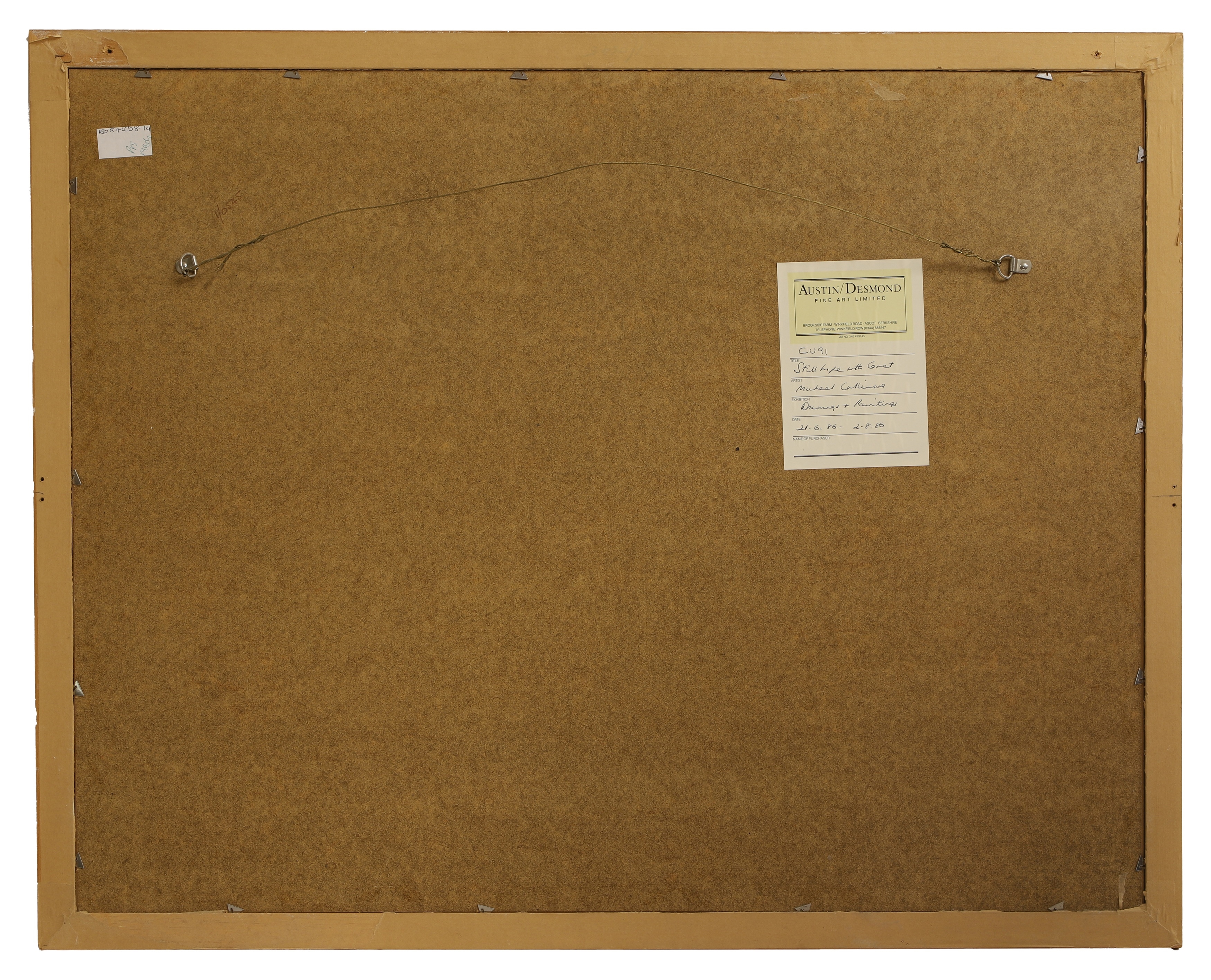 Artwork by Michael Cullimore, Still Life with Comet, Made of pen and ink and watercolour