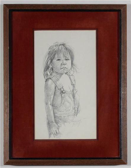 Portraits of a girl in overalls - Carol Theroux