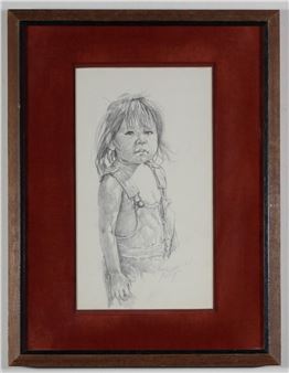 Portraits of a girl in overalls - Carol Theroux