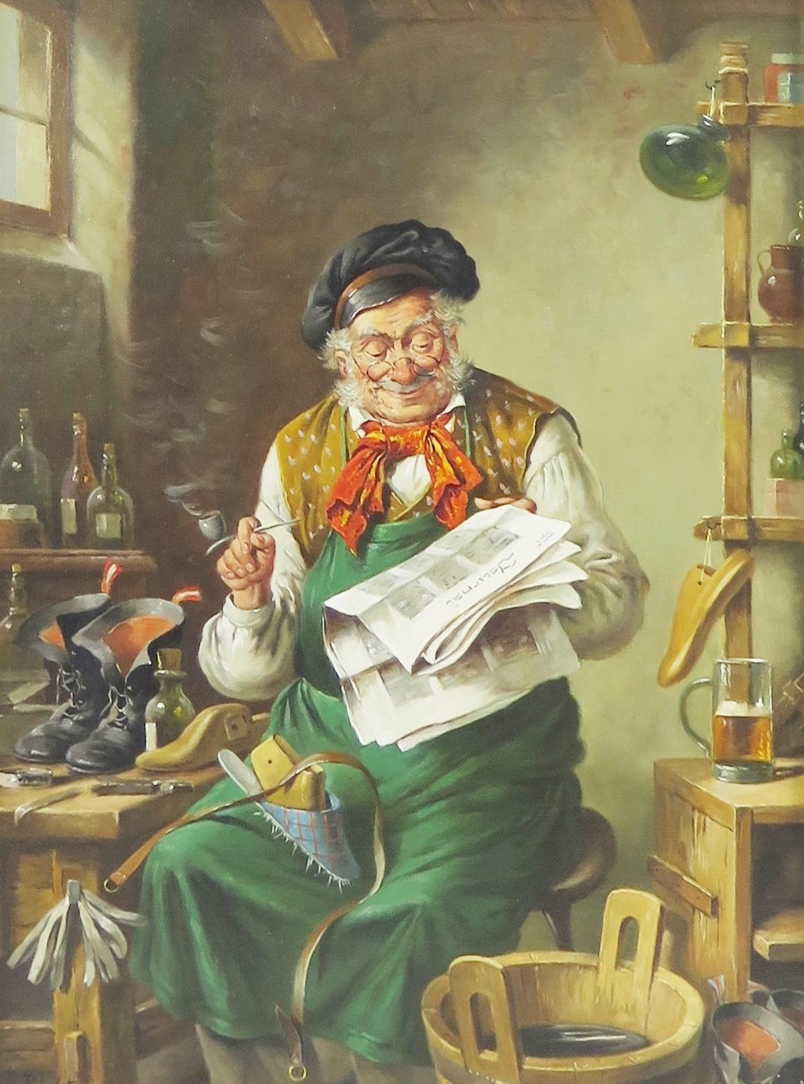 H. Richter | Portrait of a Cobbler signed H | MutualArt