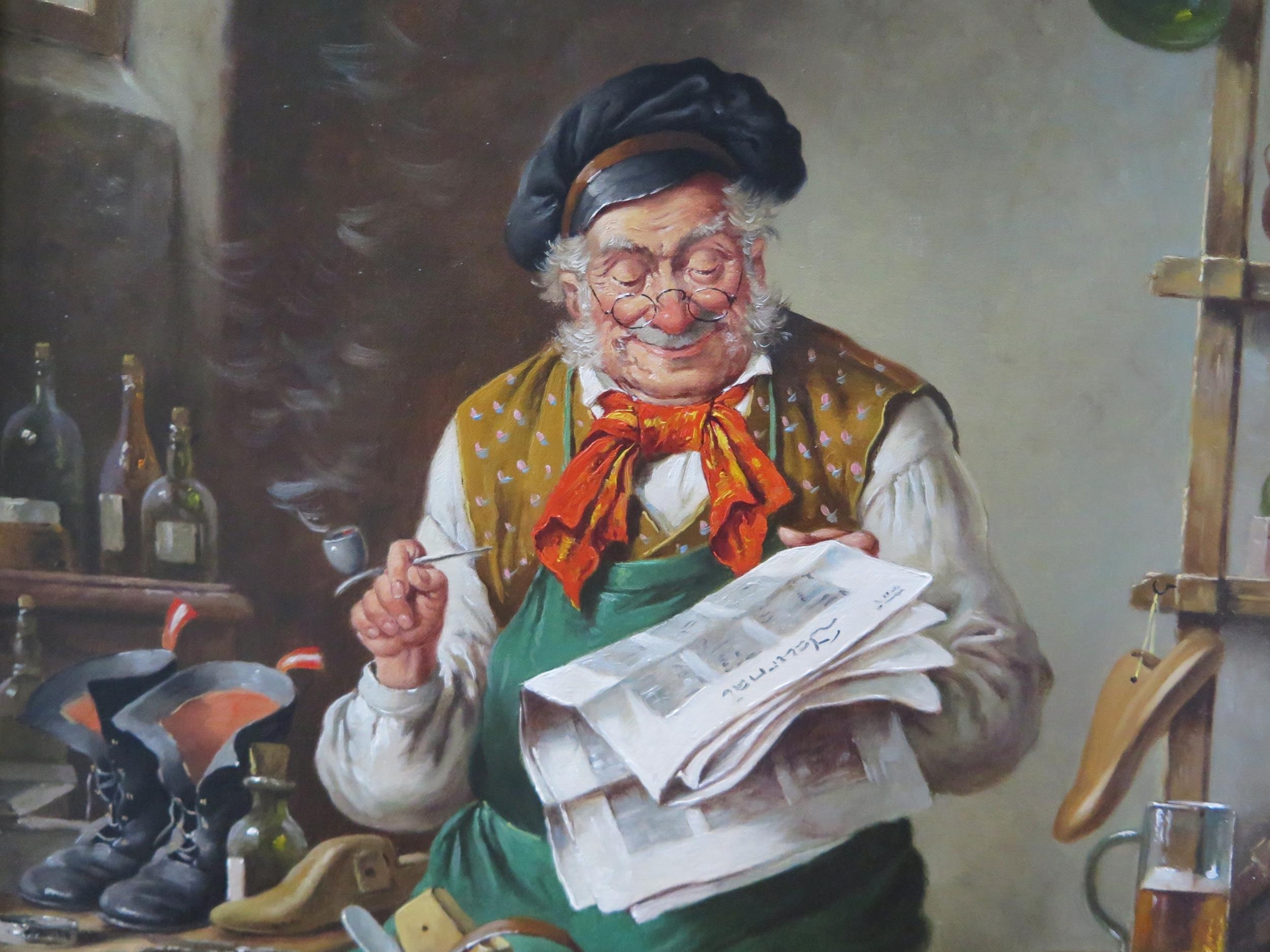 H. Richter | Portrait of a Cobbler signed H | MutualArt