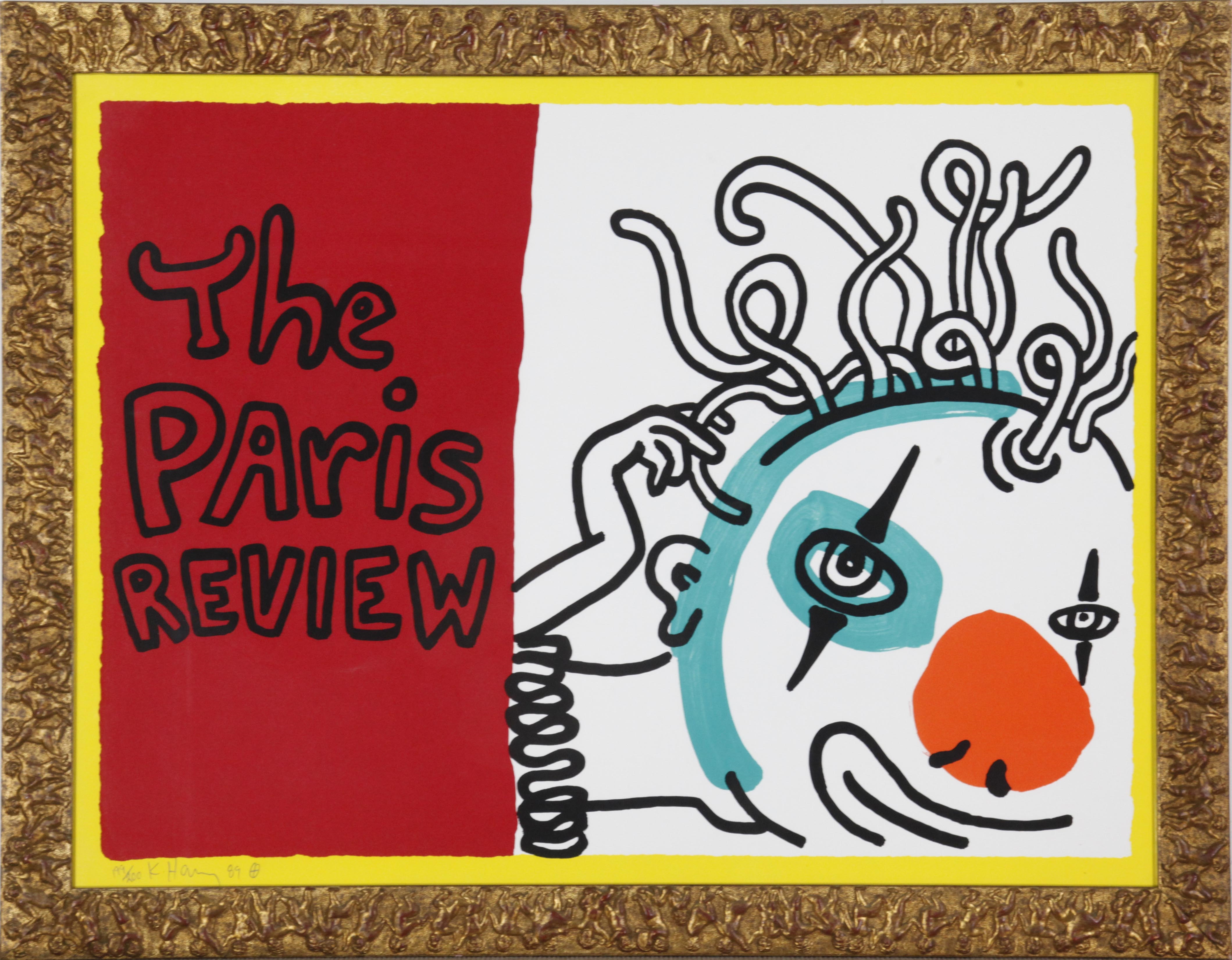 Artwork by Keith Haring, The Paris Review, Made of silkscreen in colors