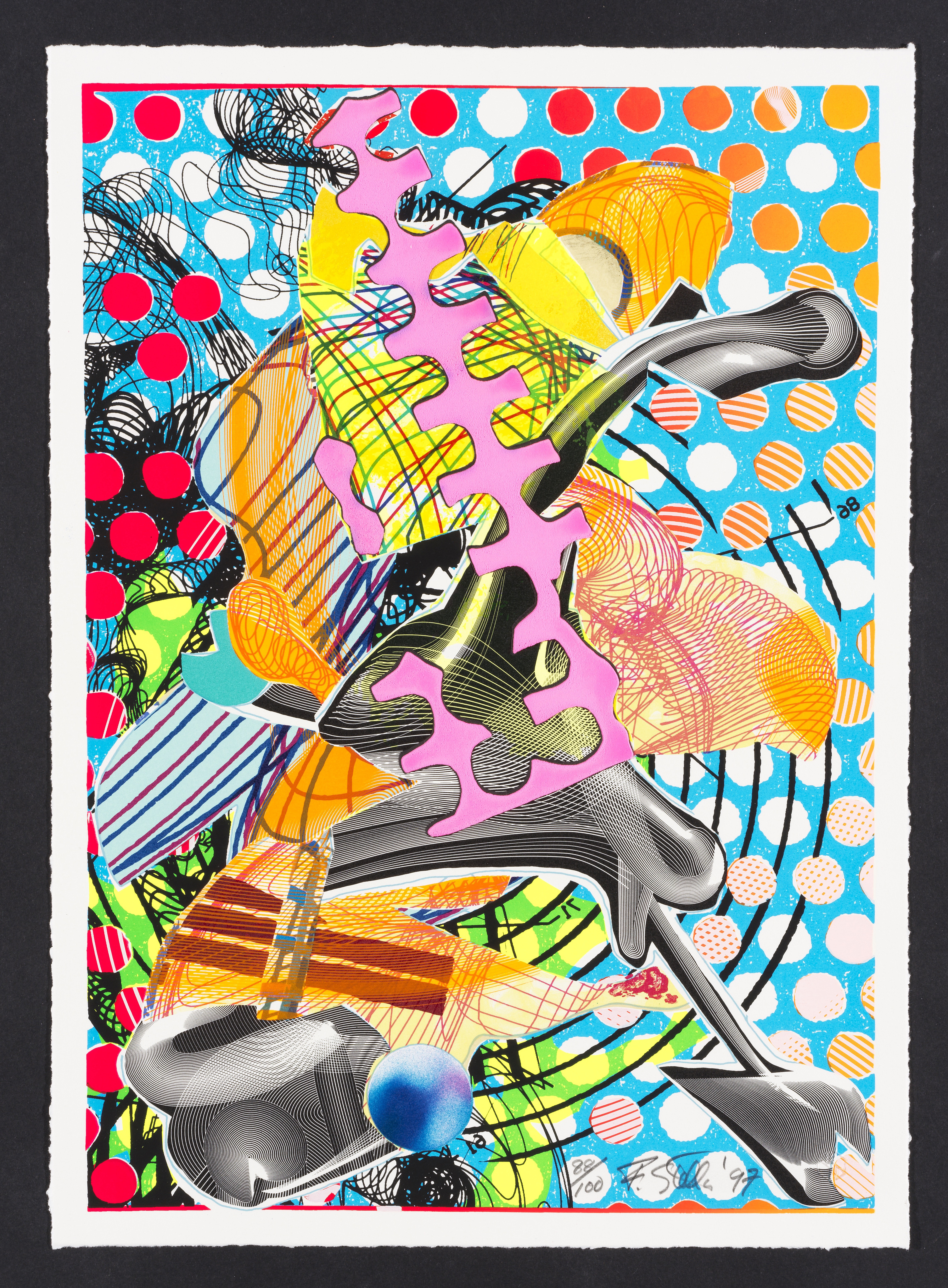 Artwork by Frank Stella, Prince of Hohenfliess, Made of Lithograph and silkscreen