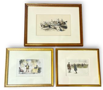 Three European Hunting Scenes