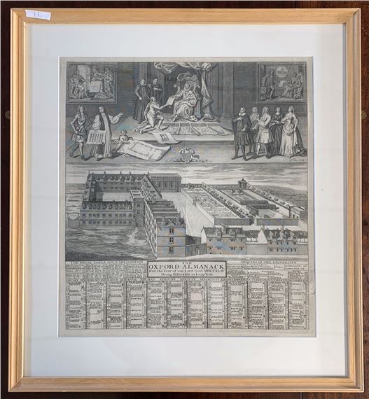George Vertue | The Oxford Almanack For the Year of our Lord God ...