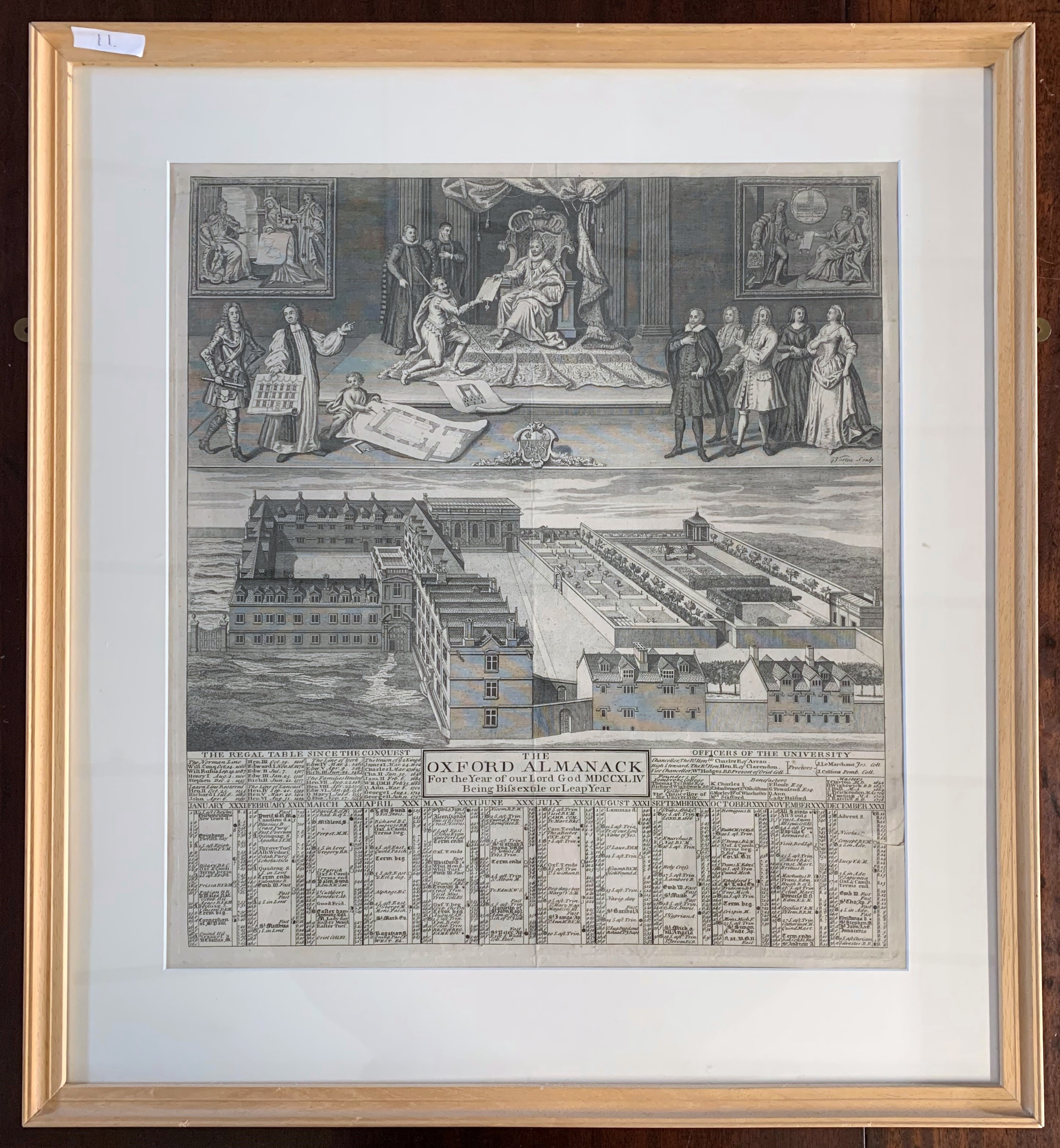 George Vertue | The Oxford Almanack For the Year of our Lord God ...