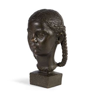 Bust of a Young Girl [Presumed portrait of Glówka Dziewczynki] - Josef Proszowski