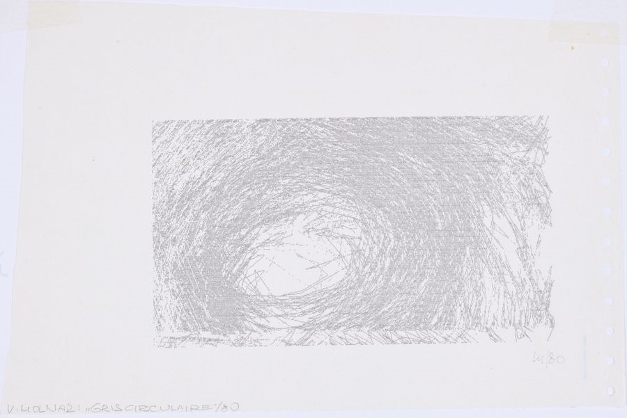 Vera Molnár | Gris Circulaire (80) | MutualArt