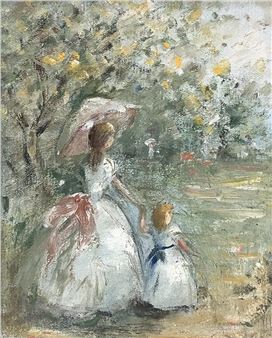 Impressionist Mother And Child - Elizabeth van Court