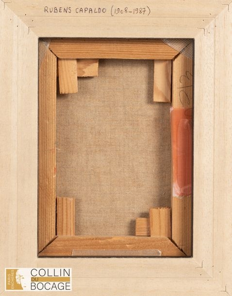 Artwork by Rudolf Capaldo, Nu assis, Made of canvas