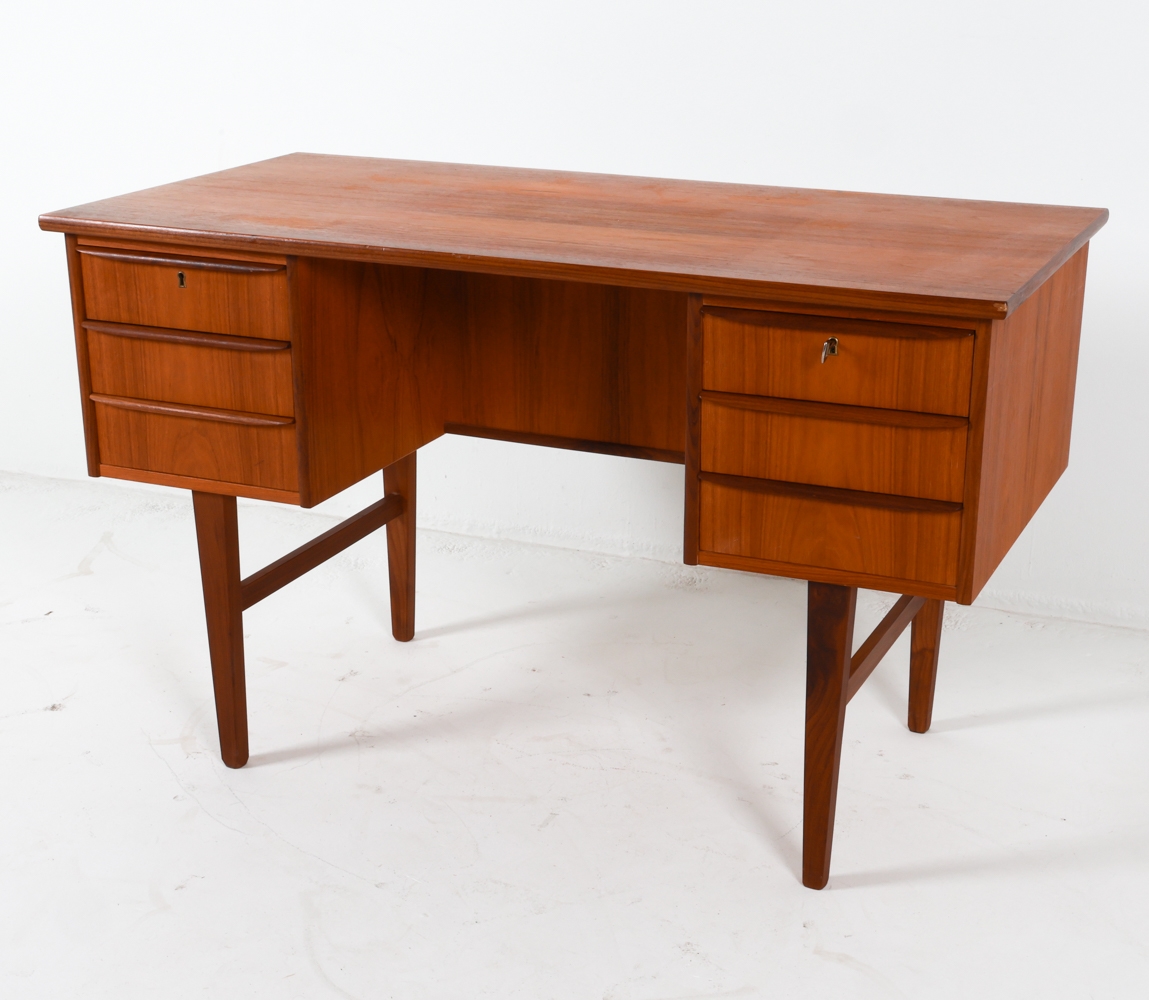 Spots | DANISH TEAK WRITING DESK C. 1970'S | MutualArt