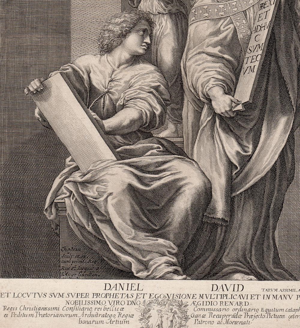 Raffaello Sanzio | Raphael Daniel and David Engraving 1660 | MutualArt