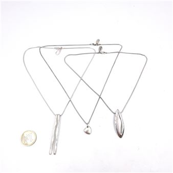 Three fab John Rocha sterling silver pendant necklaces. Tota - John Rocha