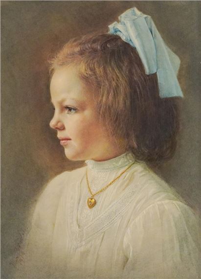 Max Brodel | Portrait of a Young Girl | MutualArt