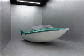 Robert Grosvenor's aerodynamic sculptures take center stage at Paula Cooper Gallery