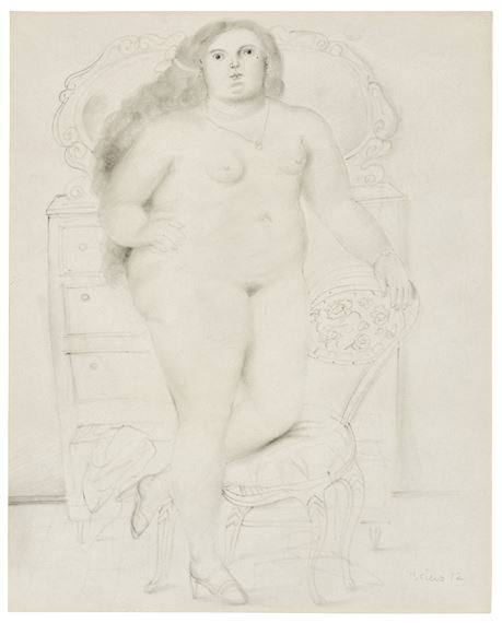 Untitled (Standing Woman by Fernando Botero, Executed in 1972